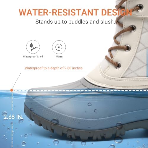DREAM PAIRS Women's Winter Snow Boots - Classic Duck Boots