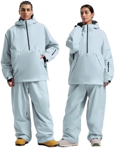 GSOU SNOW Mens Snow Jacket Womens Baggy Snowboard Ski Jacket Waterproof