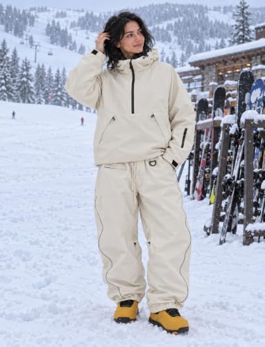 GSOU SNOW Mens Snow Jacket Womens Baggy Snowboard Ski Jacket Waterproof