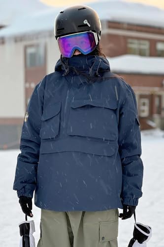 GSOU SNOW Men Snowboard Jacket Ski Snow Jacket Pullover Waterproof