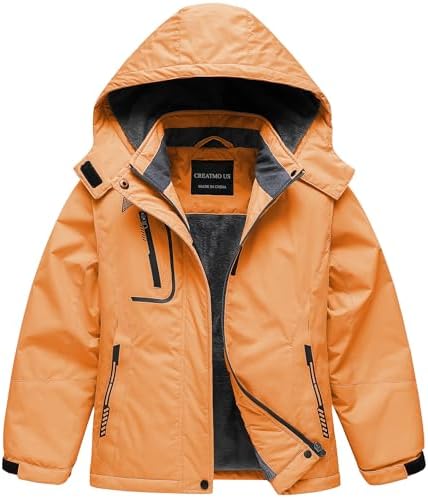 Girl's Waterproof Ski Jacket Warm Winter Snow Coat Windproof Snowboarding Rain Jacket
