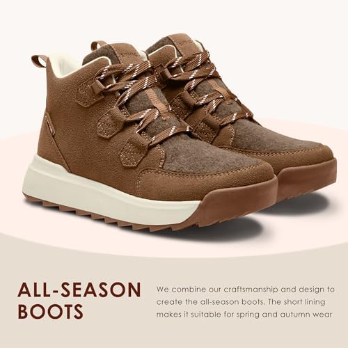AIRHAS Women's Winter Warm Snow Boots for Women Comfortable Water-Resistant Womens Ankle Boots Fashion Booties