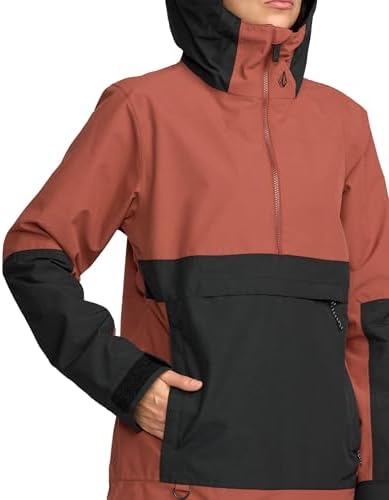 Volcom Women's Harlan Pullover Snowboard Jacket –waterproof, Taped Seams, Pfas-free