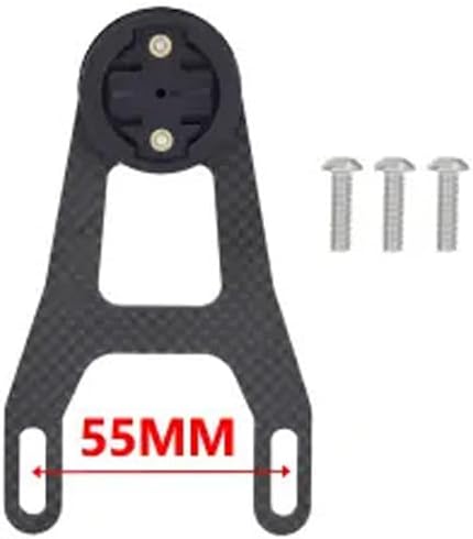 Carbon Fiber Bike Computer Mount, Integrated Handlebar Mount for GPS Devices and Action Cameras - Lightweight Construction for Mountain Bikes and Road Bikes