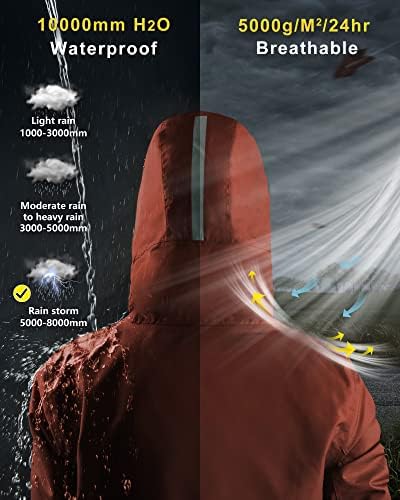 33,000ft Women's Waterproof Winter Coat Long Insulated Jacket with hood