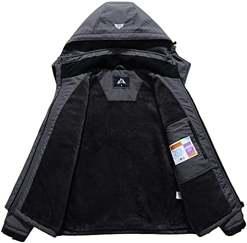 MOERDENG Women's Waterproof Warm Ski Coat Windproof Outdoor Winter Jacket