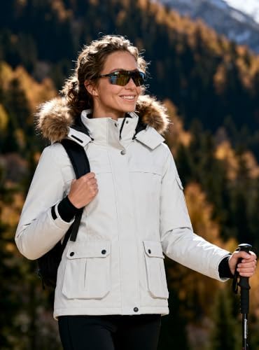 Wantdo Womens Ski Jacket Waterproof Winter coat Snowboard Jacket Snow Parka