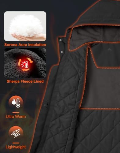 Pioneer Camp Women's Winter Coats Waterproof Ski Snow Fleece Lined Jacket