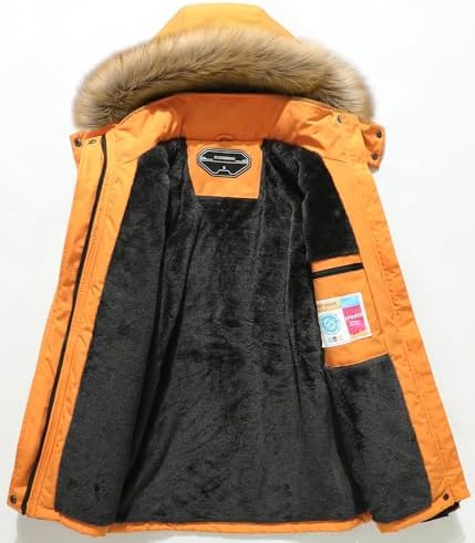 MOERDENG Women's Waterproof Ski Jacket Winter Warm Hooded Snow Coat