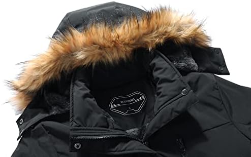 MOERDENG Women's Waterproof Ski Jacket Winter Warm Hooded Snow Coat