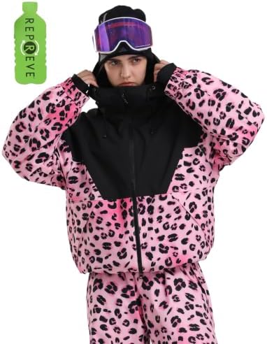 GSOU SNOW Women's Baggy Snowboard Ski Jacket Windproof Insulated Snow Coat