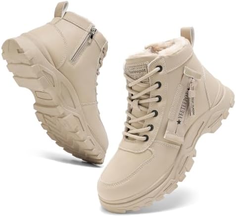 Womens Snow Boots Warm Winter Shoes Lace Up Ankle Booties