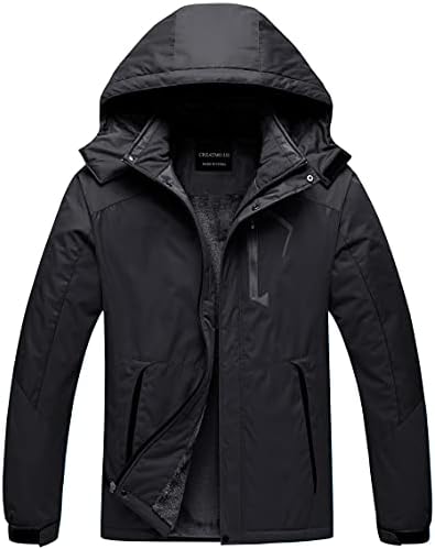Men's Mountain Waterproof Ski Jacket - Windproof Snowboarding Warm Winter Coat Raincoat