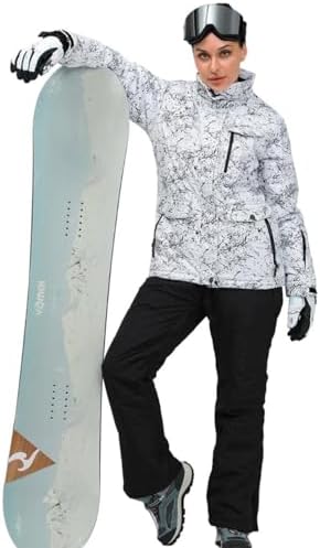 Women's Ski Jackets and Pants Set Waterproof Insulated Snowsuit Winter Warm Skisuit Fashion Snowboarding Snow Coat