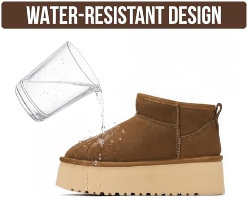 Project Cloud 100% Genuine Leather Ankle Boots for Women Platform Boots