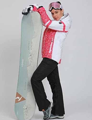 Women's Ski Jackets and Pants Set Windproof Waterproof Insulated Snowsuit Winter Warm Snowboarding Snow Coat