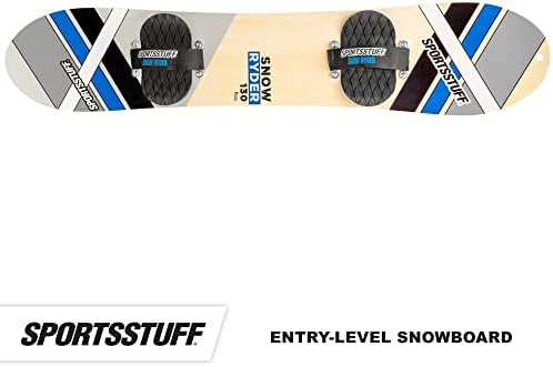 SportsStuff Snow Ryder Hardwood Snowboard, Beginner's Wood Snowboard, Multiple Sizes/Colors
