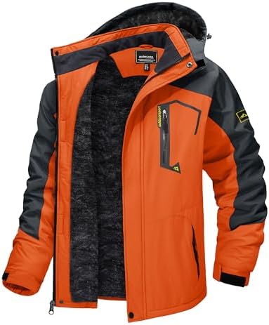 TACVASEN Men's Winter Skiing Jackets Waterproof Thermal Snowboard Coats