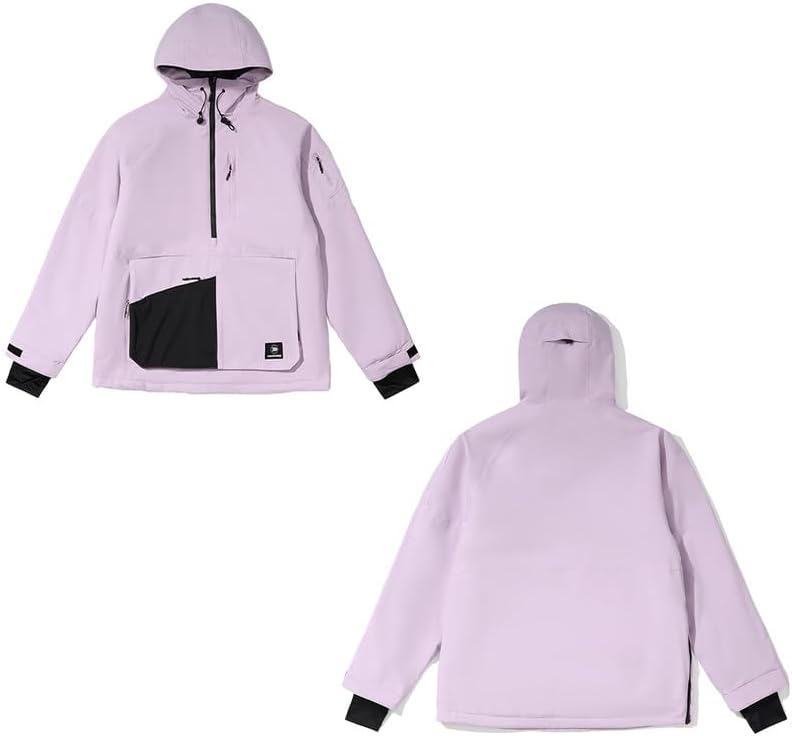 SNOWVERB Women Men Baggy Snow Ski Coat & Snowboard Jacket for Snowsports