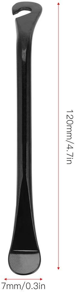 Tire Lever, 3pcs Bike Tyre Repair Tool compatible with MTB and Road Bike, High Dense Carbon Steel, Black