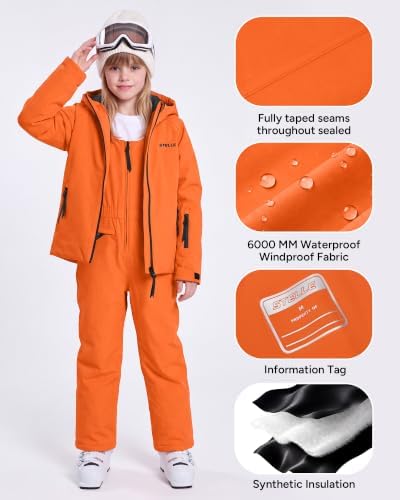 Stelle Girl's Waterproof Windproof Warm Ski Jacket 5-15 Y