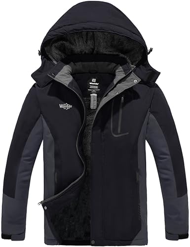 Wantdo Men's Ski Jacket Waterproof Warm Winter Snow Coat Snowboard Jacket
