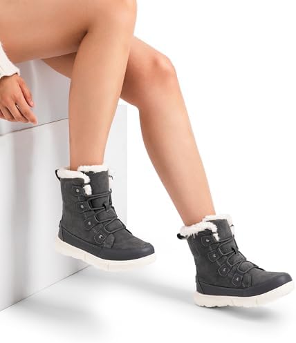 DREAM PAIRS Women’s Lace Up Ankle Snow Boots