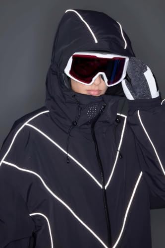 GSOU SNOW Mens Womens Snowboard Jacket Baggy Ski Snow Coat Waterproof