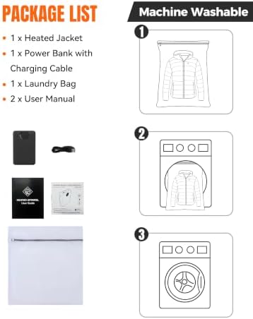 wantdo Heated Jackets for Women Plus Size Heated Coats with Battery Pack