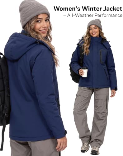 Women Winter Essential Coat Waterproof Windbreaker Ski Jacket