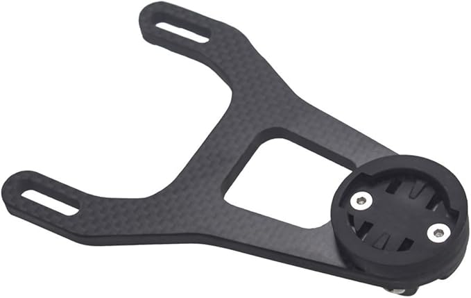 Carbon Fiber Bike Computer Mount, Integrated Handlebar Mount for GPS Devices and Action Cameras - Lightweight Construction for Mountain Bikes and Road Bikes