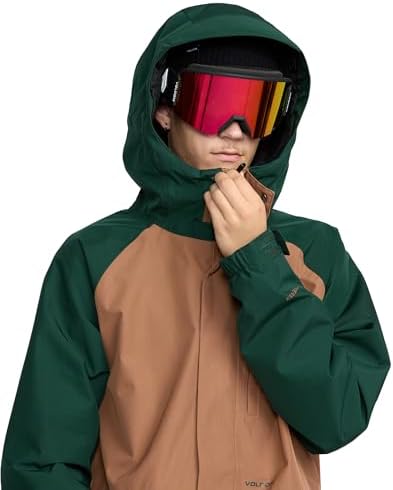 Volcom Men's Dua Gore-tex Insulated Snowboard Jacket – Waterproof Snow Jacket With Zip Tech