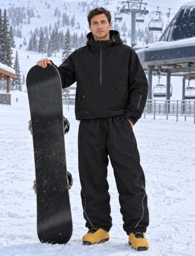 GSOU SNOW Mens Snow Jacket Womens Baggy Snowboard Ski Jacket Waterproof