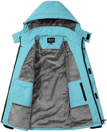 Women's Waterproof Ski Jacket Mountain Rain Winter Coat Windproof Skin Hooded Jacket