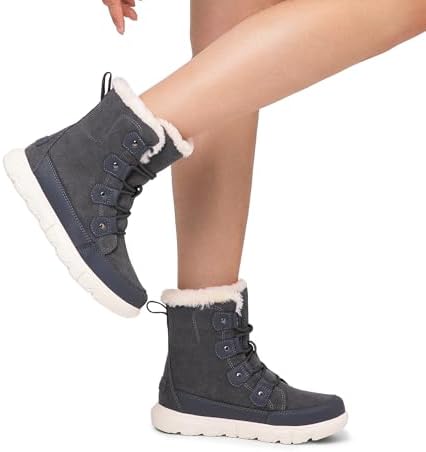 DREAM PAIRS Women’s Lace Up Ankle Snow Boots