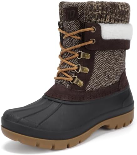 STQ Women's Duck Boots Waterproof Winter Snow Boot