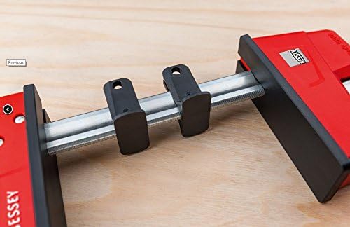 BESSEY KRE3518, 18 In., Parallel Clamp, K Body REVO Series - 1700 lbs Nominal Clamping Force , Spreader, and Woodworking Accessories - Clamps and Tools for Woodworking, Cabinetry, Case Work