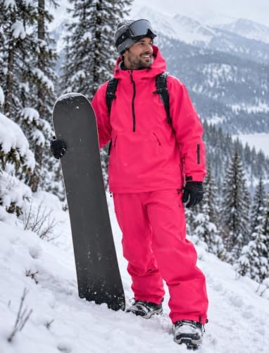 GSOU SNOW Mens Snow Jacket Womens Baggy Snowboard Ski Jacket Waterproof