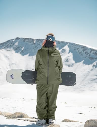 GSOU SNOW Mens Womens Snow Ski Jacket Baggy Snowboard Waterproof Insulated