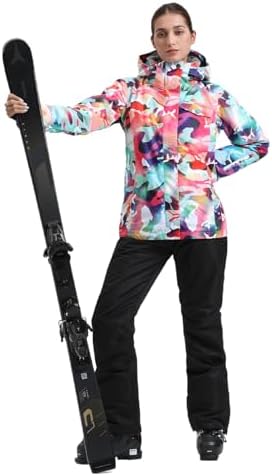 GSOU SNOW Womens Ski Jacket and Pants Set Snowsuits Snow Pants Insulated