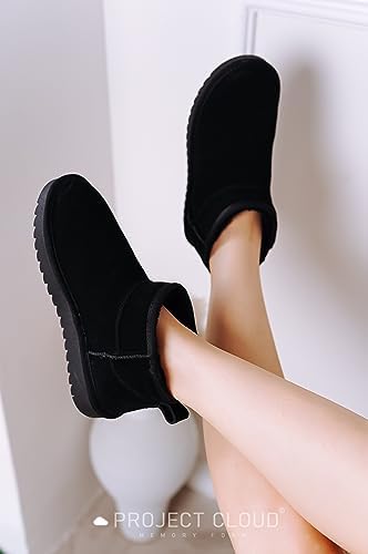 Project Cloud 100% Genuine Leather Womens Boots Ankle Boots for Women Shoes