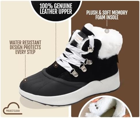 Project Cloud Waterproof Snow Boots for Women Fall Shoes for Women 2026