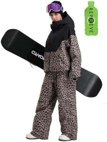 GSOU SNOW Women's Baggy Snowboard Ski Jacket Windproof Insulated Snow Coat