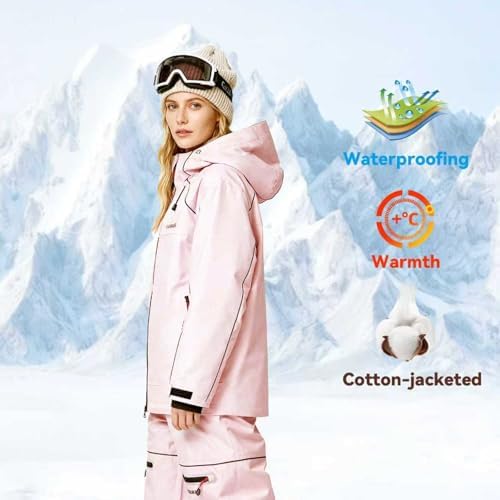 Women's Ski Jacket Windbreaker Insulated Snowboarding Jacket
