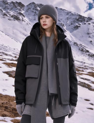 GSOU SNOW Unisex Snowboard Jacket Loose-Fit Snowboard Coat Waterproof