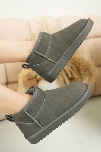 Project Cloud 100% Genuine Leather Womens Boots Ankle Boots for Women Shoes