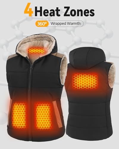 Graphene Heated Vest for Women 7.4V Fast Charge Large Capacity Battery