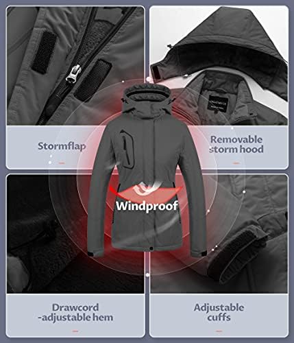 Women's Mountain Waterproof Ski Jacket Windproof Snowboarding Jacket Warm Winter Coat Raincoat