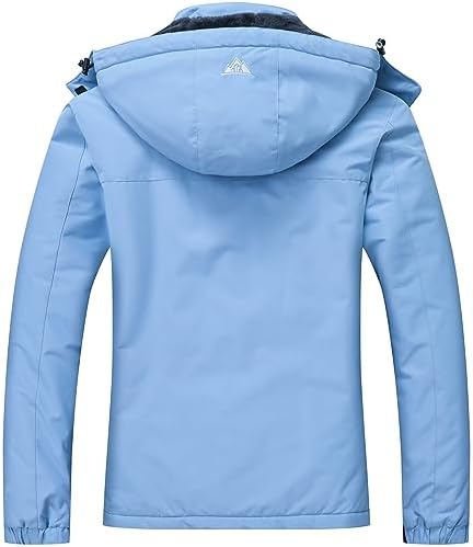 MOERDENG Women's Waterproof Warm Ski Coat Windproof Outdoor Winter Jacket