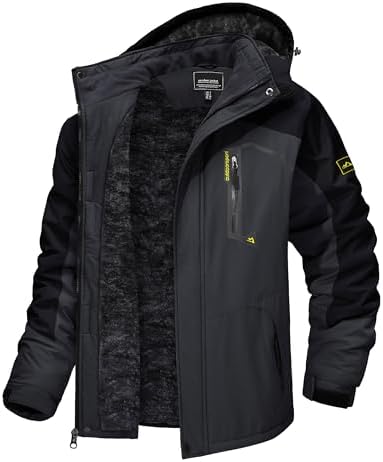 TACVASEN Men's Winter Skiing Jackets Waterproof Thermal Snowboard Coats